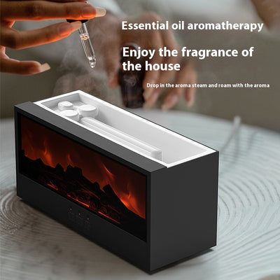 Simulated 3D Fireplace Flame Aroma Diffuser