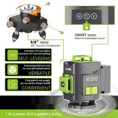 16 Lines 3D12 Lines Green Laser Level Laser Level