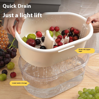 Drain Basket Household Fruit And Vegetable Washing Machine For Removing Agricultural Residues