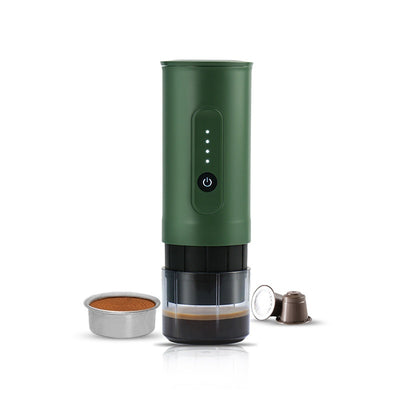 Portable Outdoor Coffee Machine Handheld Electric Ground Coffee Capsule Travel Car Charger