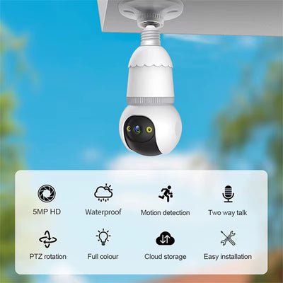 Tuya 4X Zoom Smart Lightbulb Security Camera