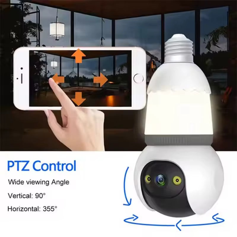 Tuya 4X Zoom Smart Lightbulb Security Camera