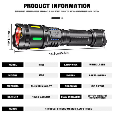 High Lumens Tactical Flashlight