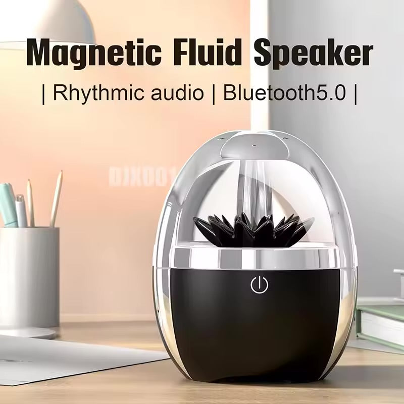 Portable Mini Bluetooth Speaker with Ferrofluid Technology