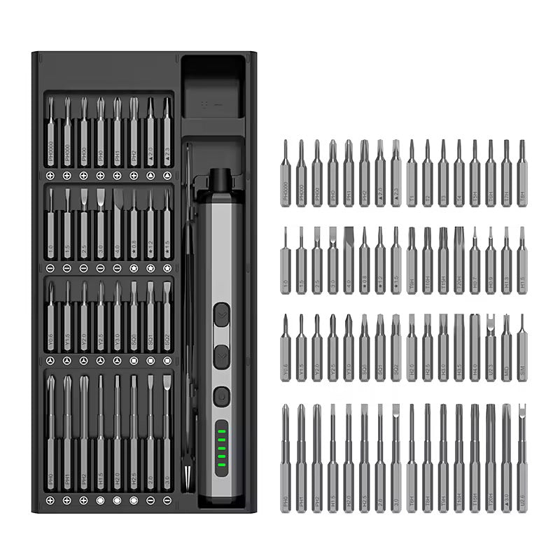 68-in-1 USB Rechargeable Electric Precision Screwdriver Set – Mini Pen-Type with Magnetic System