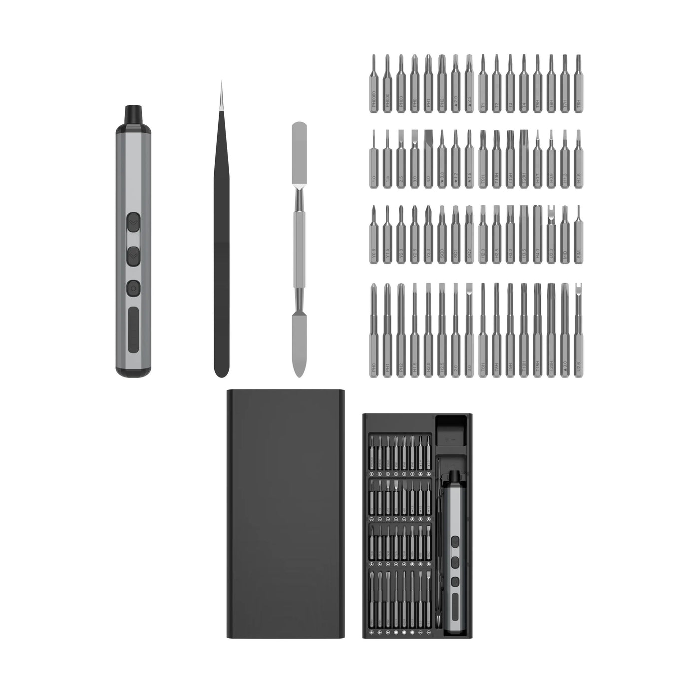 68-in-1 USB Rechargeable Electric Precision Screwdriver Set – Mini Pen-Type with Magnetic System