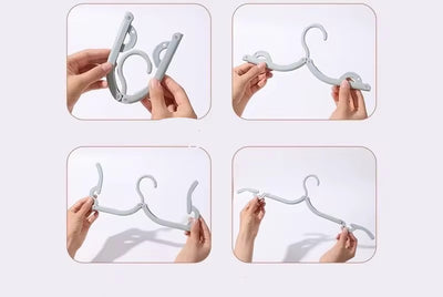 Portable travel folding clothes hanger,