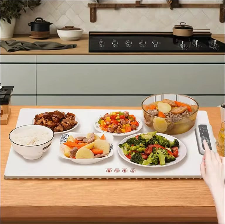 High-Quality Foldable Food Warming Mat – Adjustable Temperature Hot Plate with Safety Features