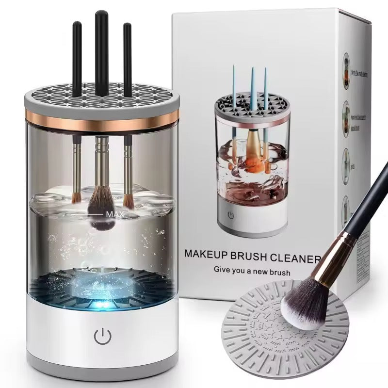 Automatic Electric Makeup Brush Cleaner & Spinner – Quick and Convenient Cleaning Device