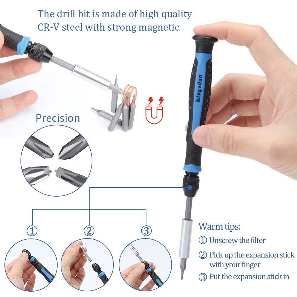 142-in-1 Precision Screwdriver Tool Set – Ultimate Multi-Use DIY & Home Repair Kit