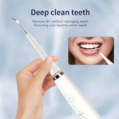 2-in-1 Powerful Ultrasonic Electric Toothbrush & Dental Plaque Remover Kit