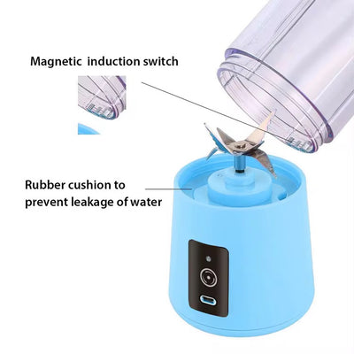 USB Mini 6-Blade Portable Smoothie & Juice Blender – 380ml