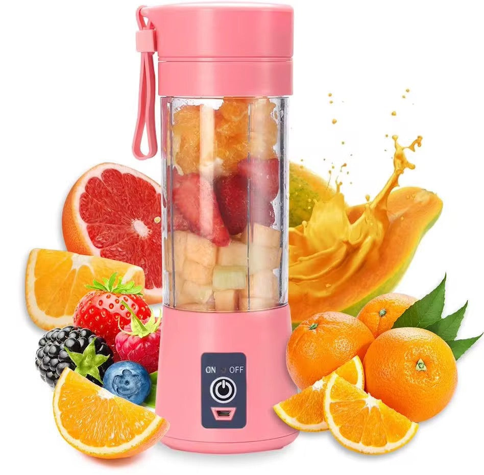 USB Mini 6-Blade Portable Smoothie & Juice Blender – 380ml