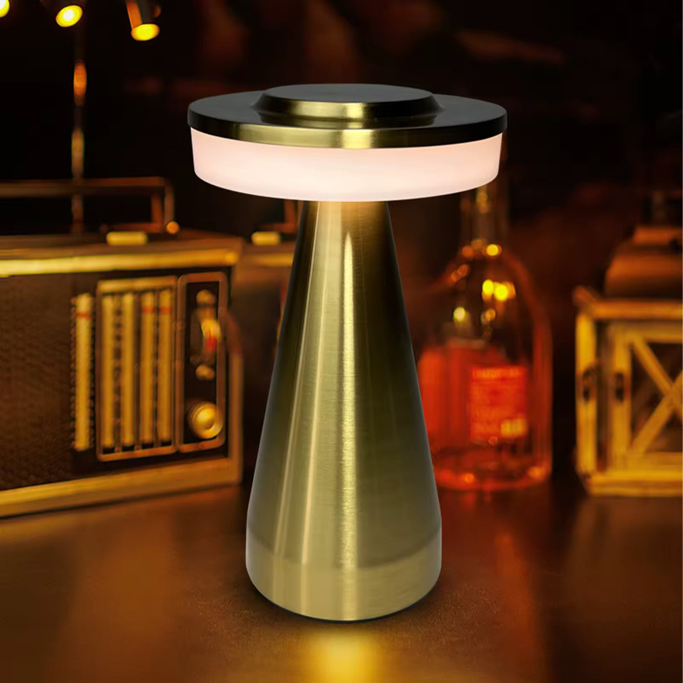 LuxeCharge Cordless Table Lamp for Restaurant & Cafe