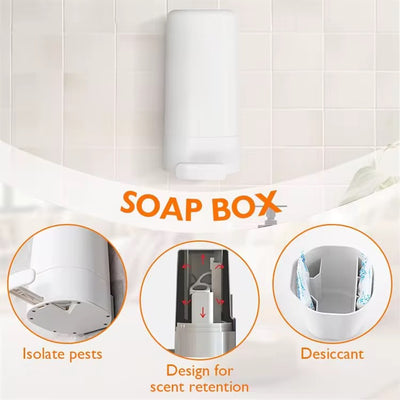 Wall-Mount Soap Flake Dispenser for Bathroom & Kitchen