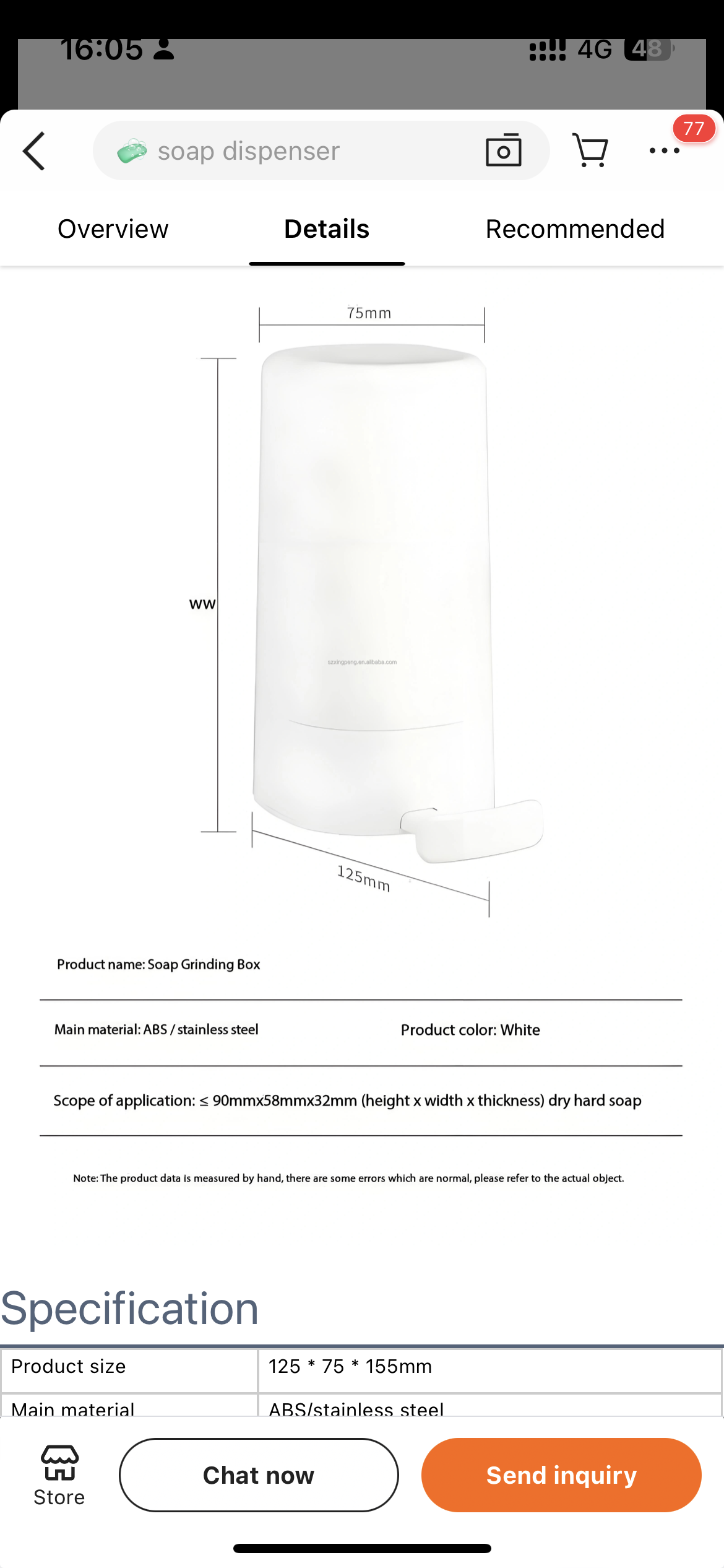 Wall-Mount Soap Flake Dispenser for Bathroom & Kitchen