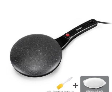 Breakfast Crepe Maker Spherical Non-stick Baking Pan, One Stick, Two Flips