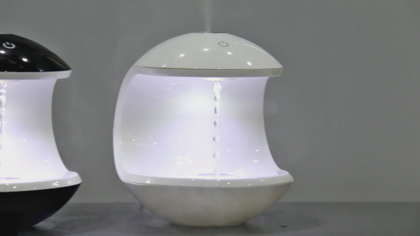 Anti-Gravity Water Drop Humidifier & Diffuser – Droplet Backflow Aroma Therapy